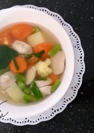 Foto resep Sop Bakso Semua Warna