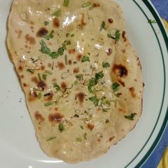Wheat garlic butter naan# Chef Deena#Team trees A picture of Wheat garlic butter naan# Chef Deena#Team trees.