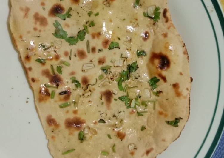 Wheat garlic butter naan# Chef Deena#Team trees