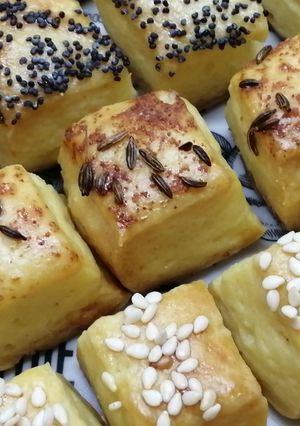 Sós kockák recept fotója