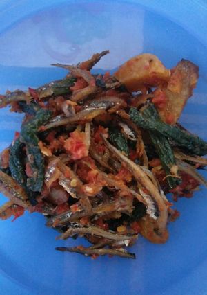 Foto resep Sambel teri kentang kacang panjang