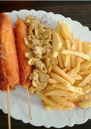 عکسی از دستور کورن داگ سوخاری