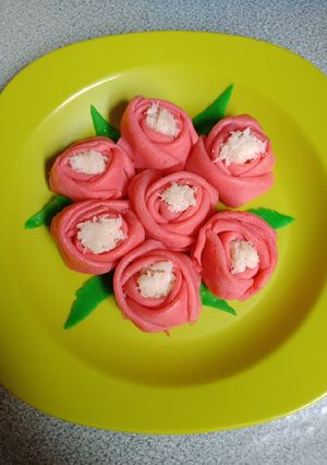 Foto resep Dadar gulung mawar #BikinRamadan Berkesan 6