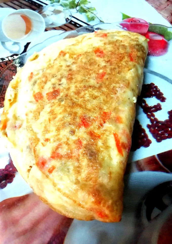 Una foto de Tortilla francesa con un buen sabor a mar!