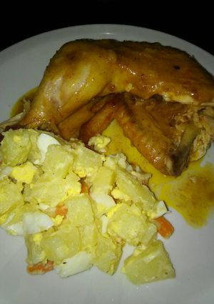 Una foto de Pollo a la cerveza