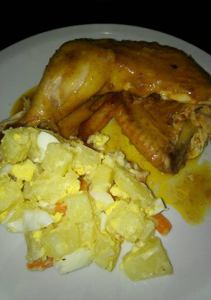 Una foto de Pollo a la cerveza