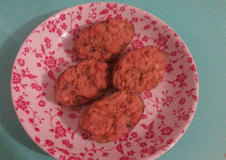 Kentang tumbuk panggang (Baked Mashed Potato)