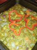 Tortilla vegana de brócoli y cebolla (🌱)