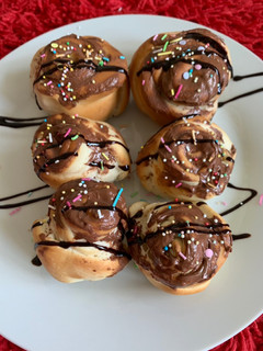 A picture of Rose chocolate Bun.