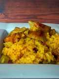 Arroz alla arrabbiata con alcachofa y panceta