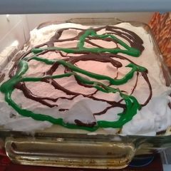 A picture of Ice cream cake.