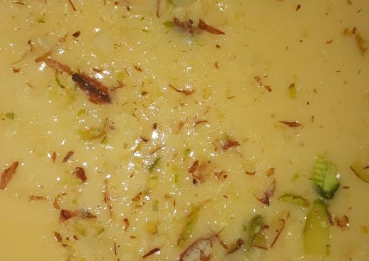 Simple Way to Make Speedy Kesar fruits custard Cooking Basics for Beginners