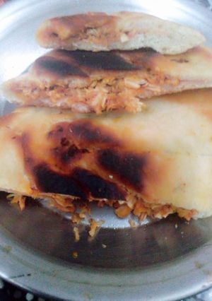 A picture of Chicken calzone.