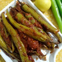 A picture of Hari Mirchon ka Salan.