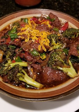 A picture of Spicy - Orange Asian Beef.