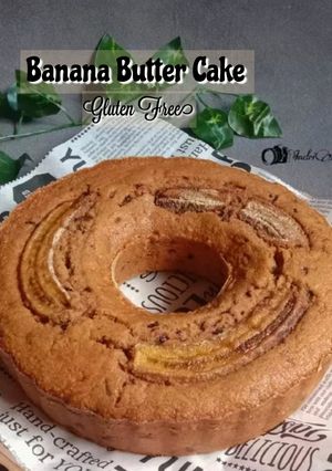 Foto resep Banana Butter Cake - Gluten Free