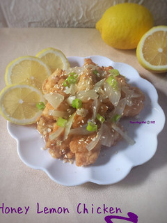 Foto resep Honey Lemon Chicken aka Ayam saus madu lemon