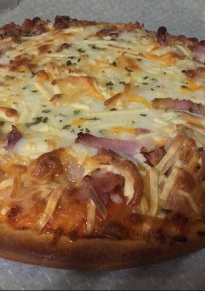 Una foto de Pizza provolone 🍕