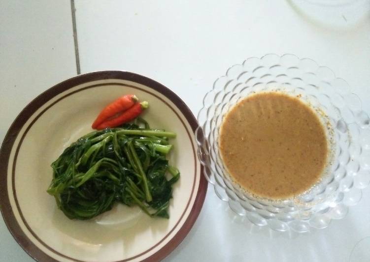 Bagaimana Membuat Rumbah kangkung pecel Anti Gagal