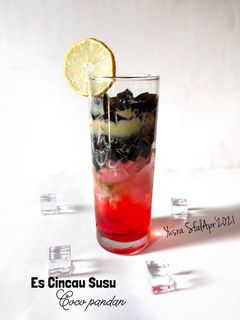 Foto resep Es Lengkong/Cincau Susu Coco Pandan