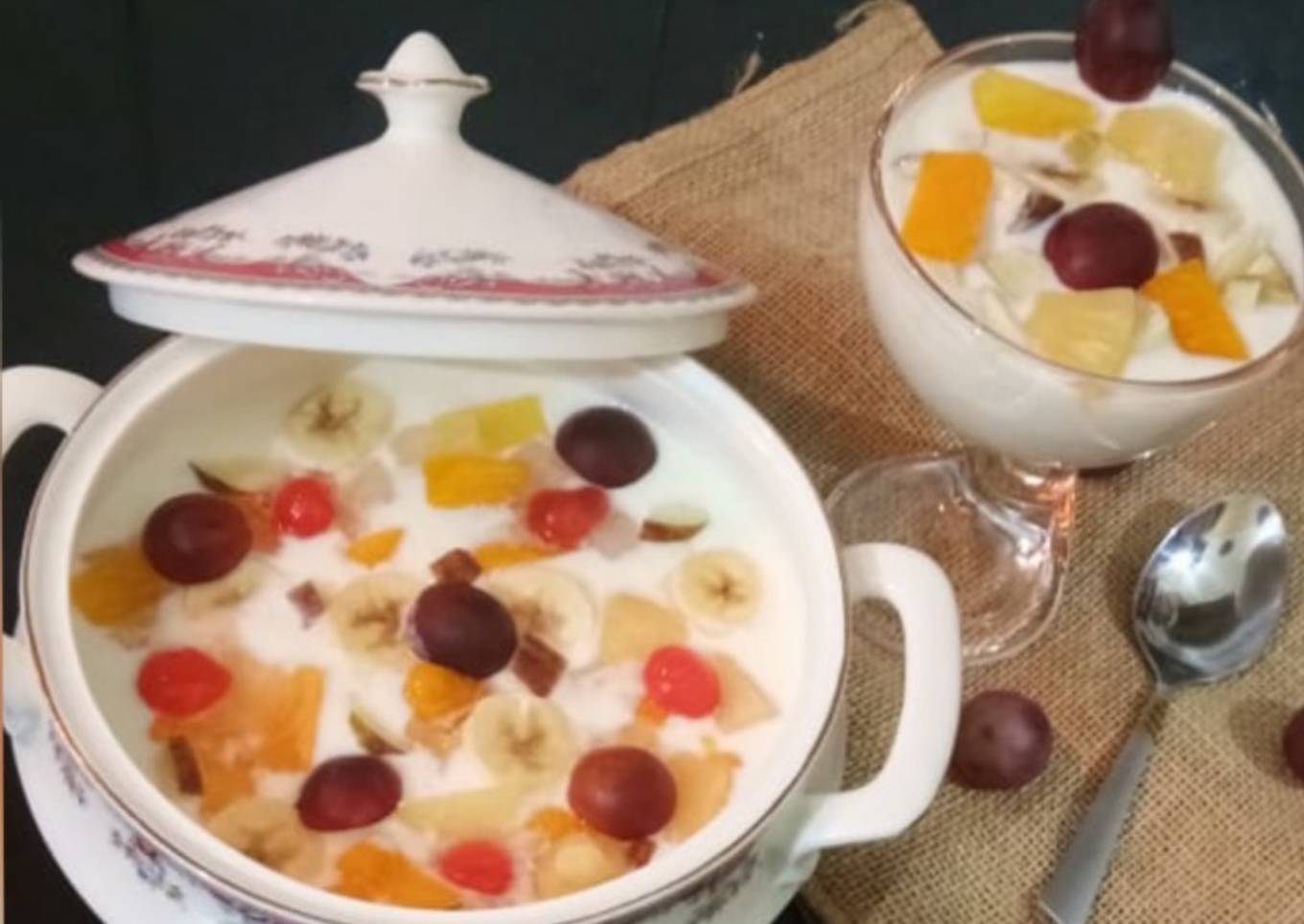 Fruits n dry fruits cocktail Raita