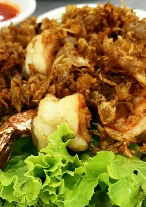 รูปของ กุ้งทอดคั่วกระเทียม