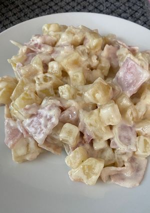 Una foto de Papas Enjamonadas