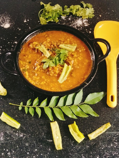 A picture of Green Gram curry 😋 moong dal curry.
