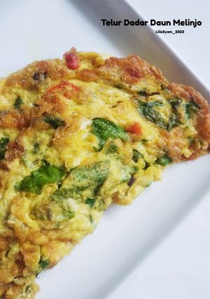 Foto resep Telur Dadar Daun Melinjo