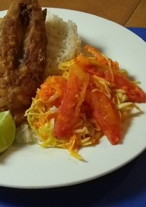 Una foto de Desde el fogón de la abuela pescado Róbalo rebozado