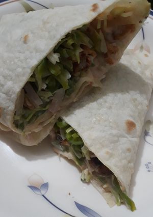 A picture of Dynamite chicken wraps...