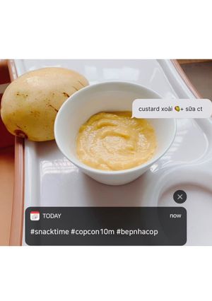 Hình của món Custard xoài 🥭.