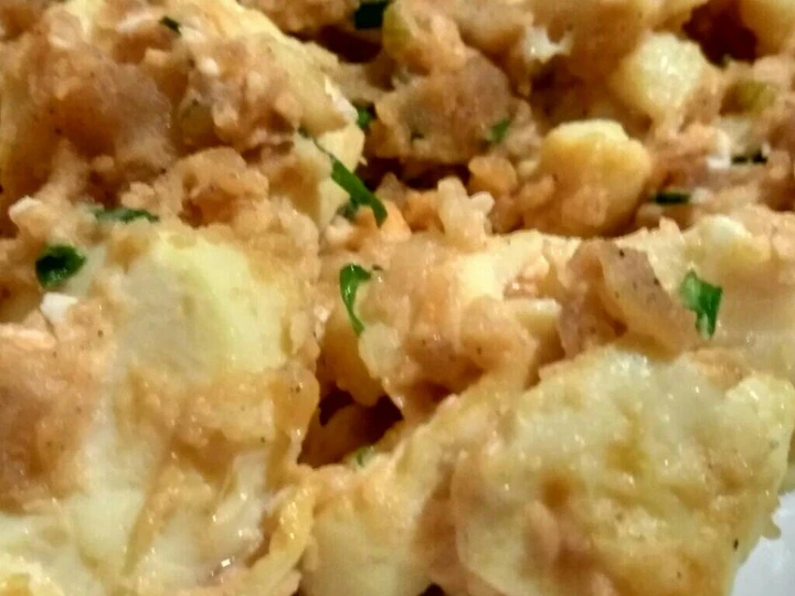 Langkah Mudah untuk Menyiapkan Resep Tofu telur asin yang Lezat Sekali Anti Ribet, Menggugah Selera