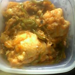 A picture of Onion chicken.