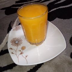 A picture of Mango and ginger juice.