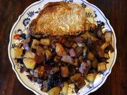 A picture of pan fried pork chops