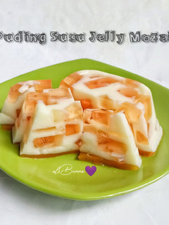 Foto resep Puding Susu Jelly Mozaik