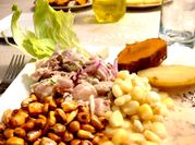 Una foto de camote receta peruana