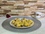 Bizcochitos garbanzo, banana y arándanos
