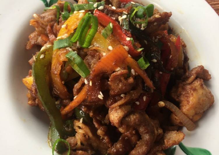 Resep Korean Beef bulgogi ala fe (Daging barbekyu Korea) Anti Gagal