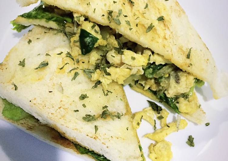 Resep Scrambled Egg Sandwich Anti Gagal