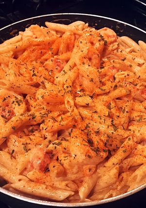 A picture of Cajun Shrimp Alfredo.