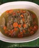 Filete bourguignon al vino blanco