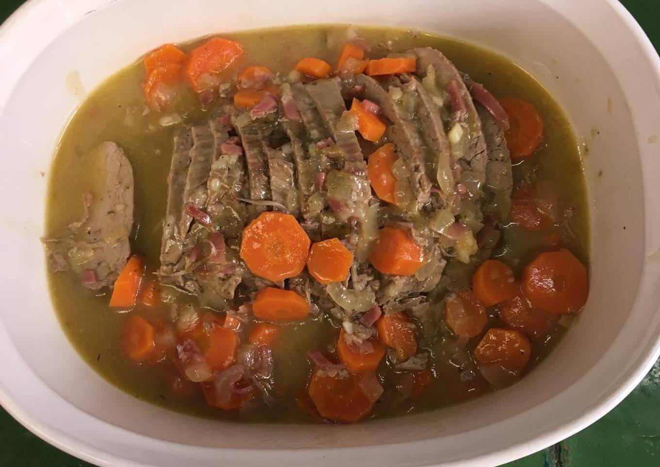 Filete bourguignon al vino blanco