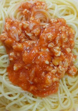 Foto resep Saos Spagetti Bolognese Ayam Homemade
