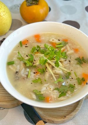 A picture of Vegetarian Mushroom Rice Porridge.