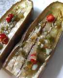 Cà tím hấp mỡ hành