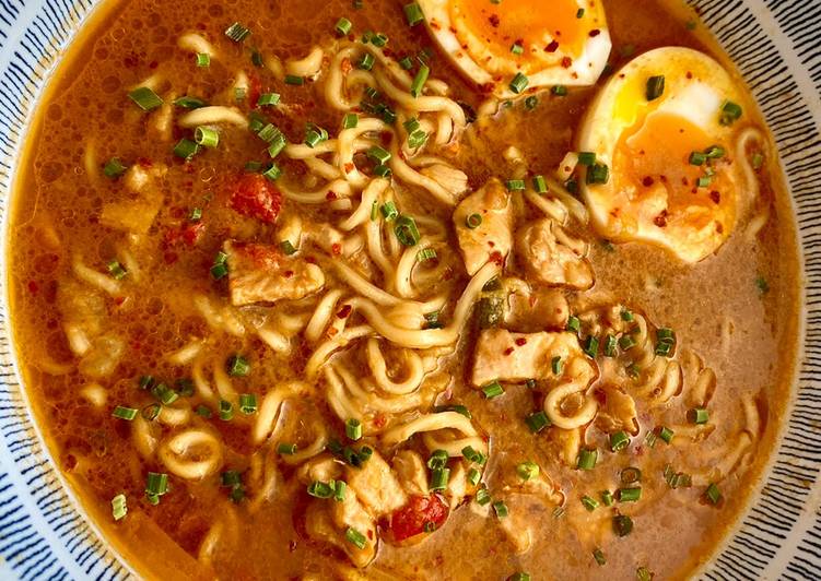 Curry Peanut Chicken Ramen