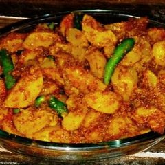 A picture of Amla ki aachar ( gooseberry aachar.