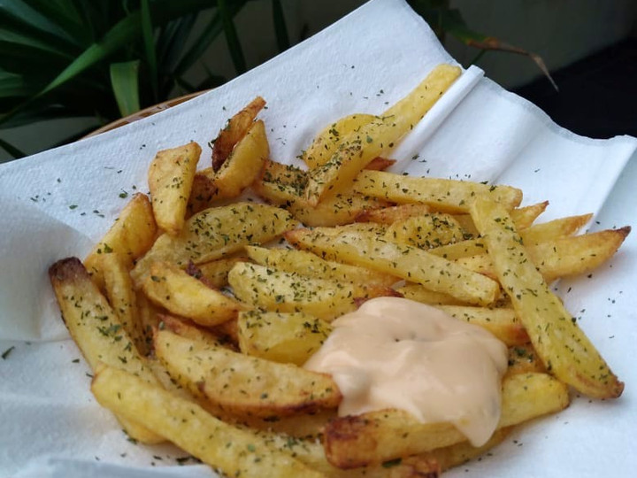 Anti Ribet, Membuat French fries / kentang goreng dijamin krispi dan super simpel Untuk Pemula